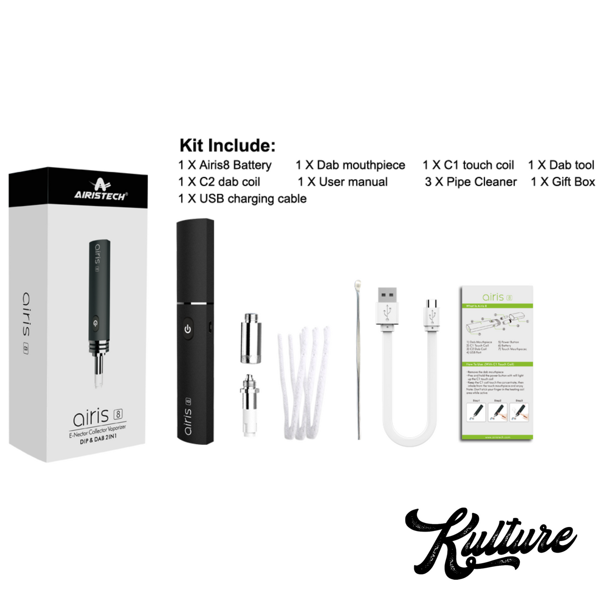 AIRIS 8 DIP OR DAB KIT Kulture AIRIS 8 DIP OR DAB KIT Kulture