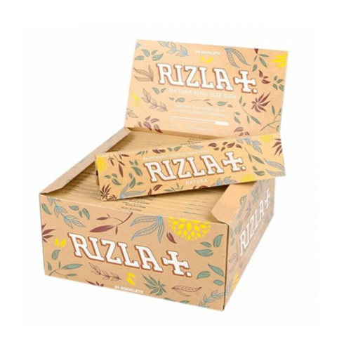 RIZLA NATURA - King size slim with tips